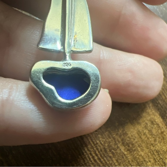 Antique Sterling Silver Head Long Hat Pin 0.26 OZT - Picture 4 of 4